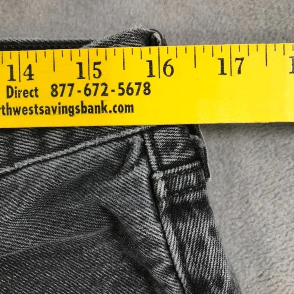 Vintage Y2K Levi's 501 Jeans Men's 34x34 Black Faded Gray Grunge Rock Button Fly
